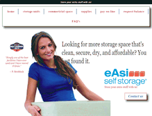 Tablet Screenshot of easiselfstorage.com